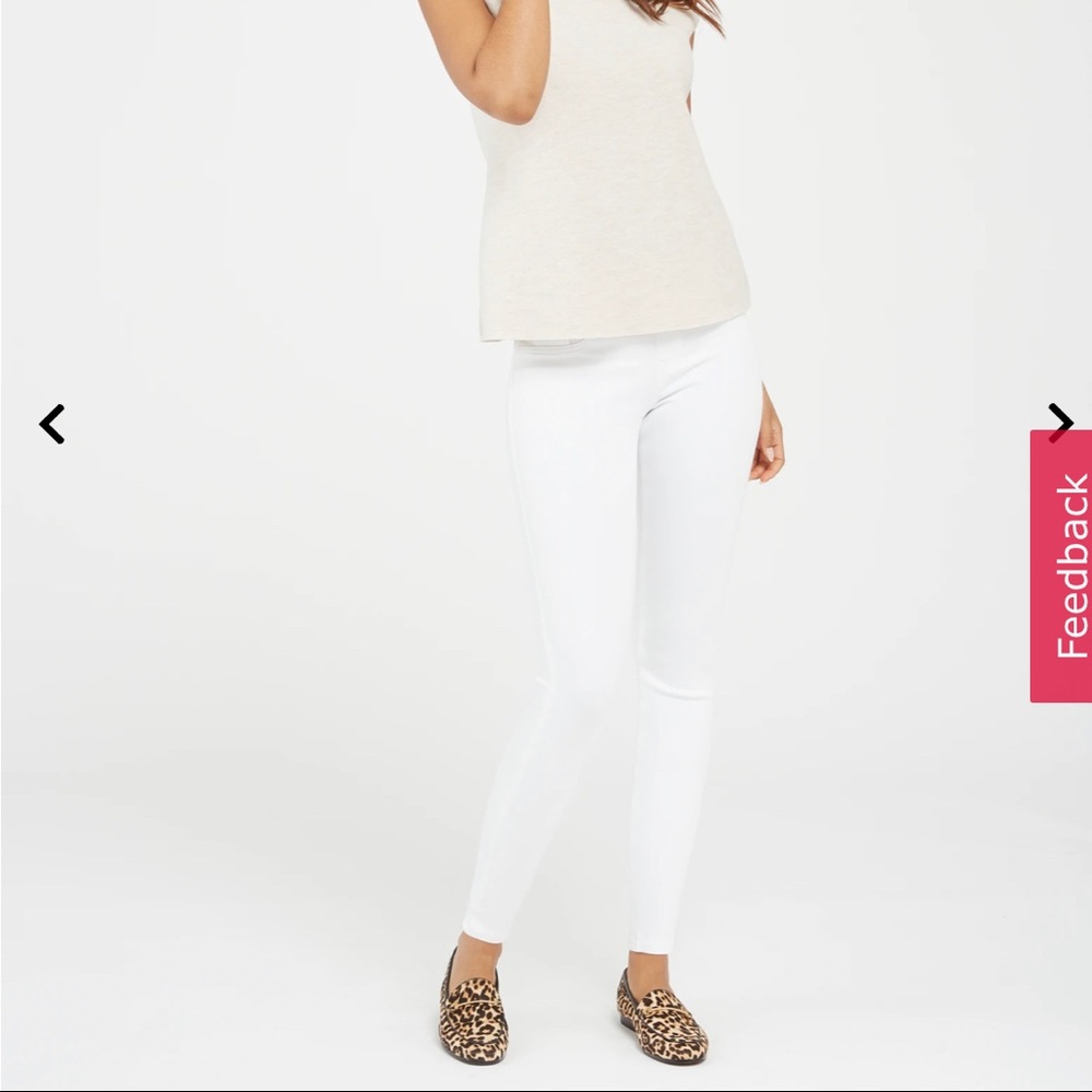 Spanx White jeanish leggings